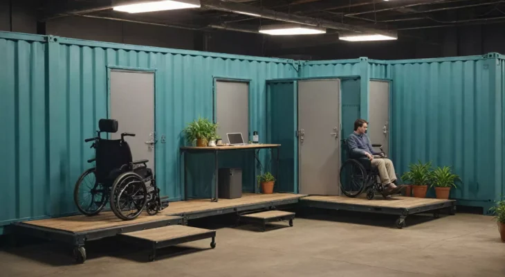 Jak zapewnić dostępność kontenerów biurowych dla osób niepełnosprawnych?